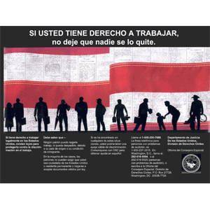 DOJ Poster: Spanish