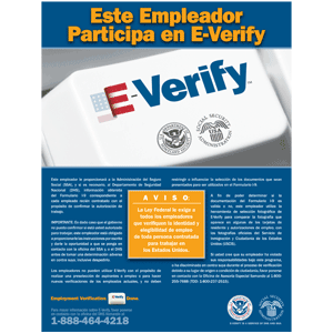 E-Verify Poster: Spanish