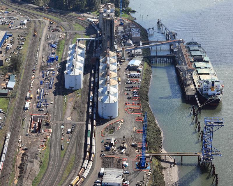 Aerial view of Kalama Modernization