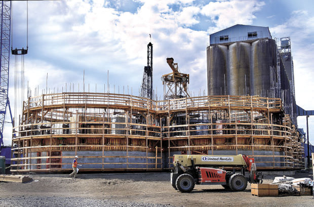 CHS Kalama grain terminal modernization under construction