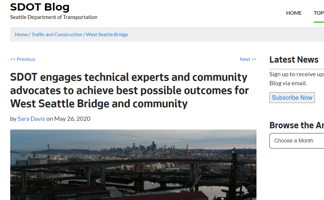 Banner Image for SDOT Blog West Seattle Bridge